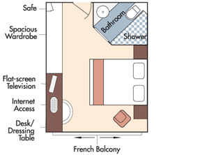 Amadagio cabin layout